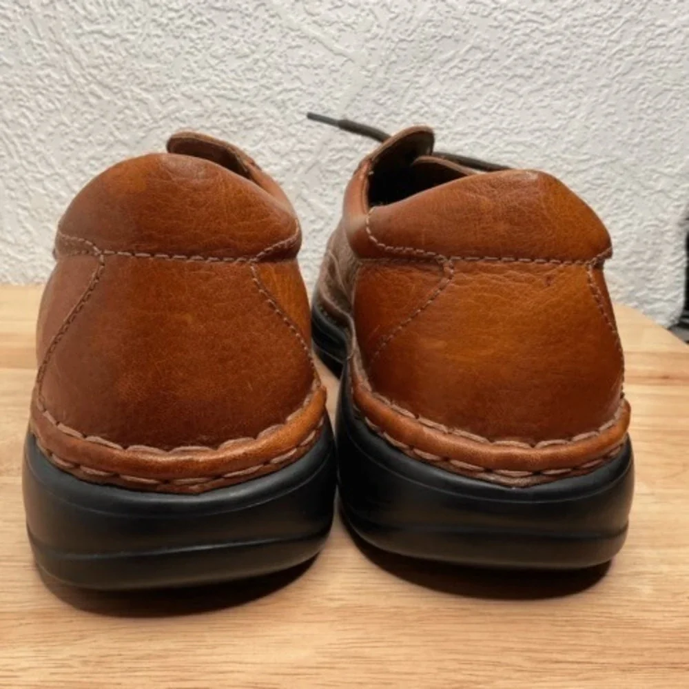 Joseph Seibel Brown Pebble Leather LaceUp Oxford Dress Shoes Men 45/US12 Leather